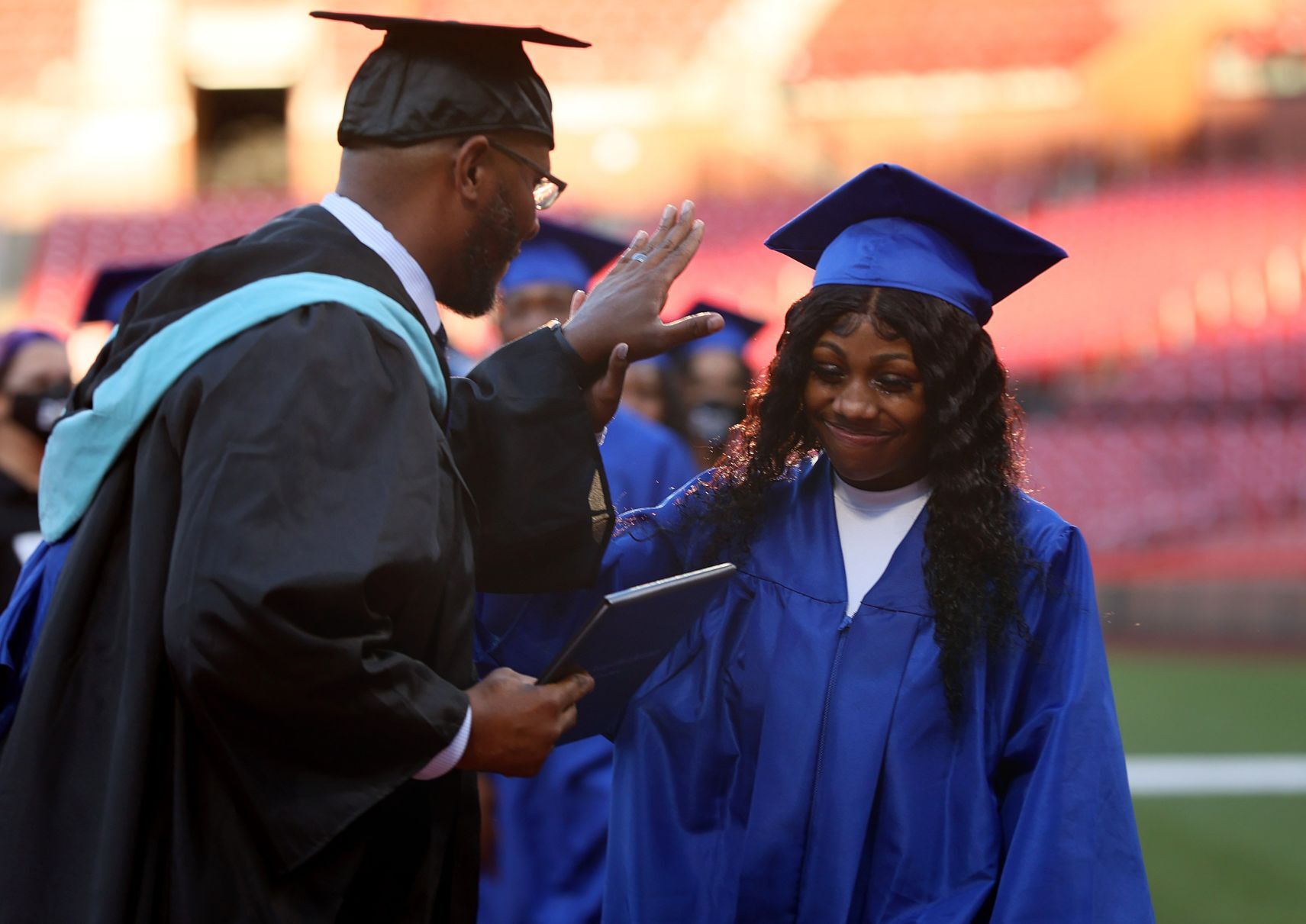 SLPS hold graduation ceremonies at Busch Stadium